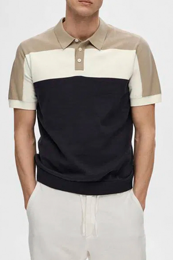 ΜΠΛΟΥΖΑ POLO ΠΛΕΚΤΗ BUGATTI - 390 ΜΠΛΕ